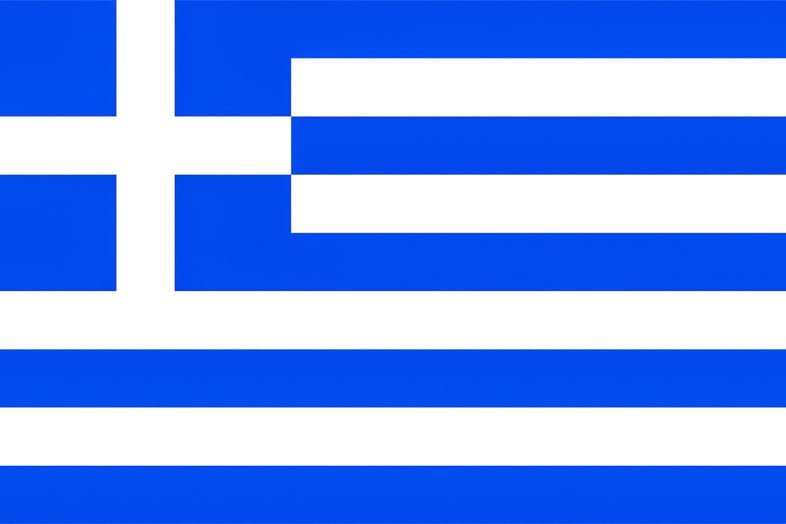 Greece Flag, Texturised